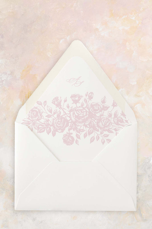 Etched Roses | Envelope Liner