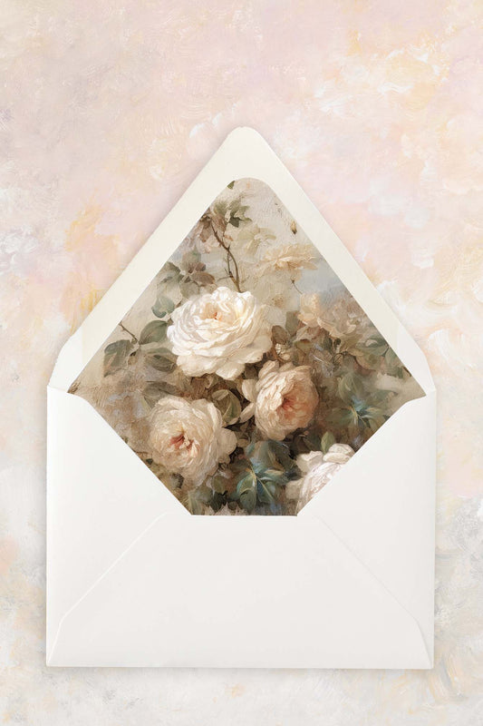 Old World Floral | Envelope Liner